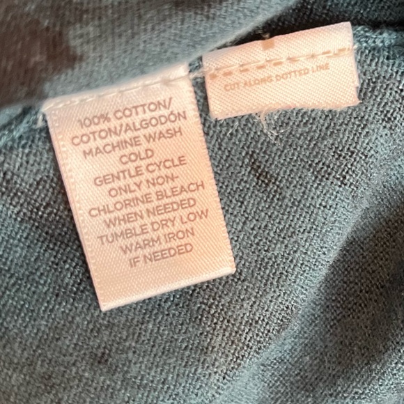 Loft green & black button down cardigan- M - Picture 4 of 4